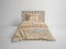 Heckettlane Dekbedovertrek Foster - Bedlinnen met print - 200x220 - Beige - Dekbedhoes van 100% Katoen-Satijn