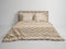 Heckettlane Dekbedovertrek Foster - Bedlinnen met print - 200x220 - Beige - Dekbedhoes van 100% Katoen-Satijn