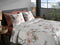Heckettlane Dekbedovertrek Francine - Bedlinnen met Bloemen print - 140x220 - Wit - Dekbedhoes van 100% Katoen-Satijn