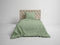Heckettlane Dekbedovertrek Franela - Effen Bedlinnen - 140x220 - Groen - Dekbedhoes van 100% Katoen-Flanel
