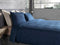 Heckettlane Dekbedovertrek Franela - Effen Bedlinnen - 200x220 - Blauw - Dekbedhoes van 100% Katoen-Flanel