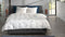 Heckettlane Dekbedovertrek Fresia - Bedlinnen met Takken print - 200x220 - Wit - Dekbedhoes van 100% Katoen-Clip Sheared