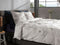 Heckettlane Dekbedovertrek Fresia - Bedlinnen met Takken print - 200x220 - Wit - Dekbedhoes van 100% Katoen-Clip Sheared