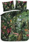 Heckettlane Dekbedovertrek Frey - Bedlinnen met Natuur print - 140x220 - Groen - Dekbedhoes van 100% Katoen-Satijn