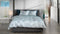 Heckettlane Dekbedovertrek Frosti - Bedlinnen met Takken print - 260x220 - Blauw - Dekbedhoes van 100% Katoen-Satijn