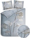 Heckettlane Dekbedovertrek Frosti - Bedlinnen met Takken print - 140x220 - Blauw - Dekbedhoes van 100% Katoen-Satijn