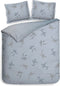 Heckettlane Dekbedovertrek Frosti - Bedlinnen met Takken print - 260x220 - Blauw - Dekbedhoes van 100% Katoen-Satijn