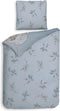 Heckettlane Dekbedovertrek Frosti - Bedlinnen met Takken print - 260x220 - Blauw - Dekbedhoes van 100% Katoen-Satijn