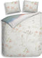 Heckettlane Dekbedovertrek Gabriella - Bedlinnen met Natuur print - 240x220 - Grijs - Dekbedhoes van Bamboe & Satijn