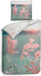 Heckettlane Dekbedovertrek Gabriella - Bedlinnen met Natuur print - 200x220 - Grijs - Dekbedhoes van Bamboe & Satijn