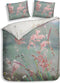 Heckettlane Dekbedovertrek Gabriella - Bedlinnen met Natuur print - 200x220 - Grijs - Dekbedhoes van Bamboe & Satijn