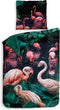 Heckettlane Dekbedovertrek Goran - Bedlinnen met Dieren print - 200x220 - Groen - Dekbedhoes van 100% Katoen-Satijn