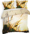 Heckettlane Dekbedovertrek Hamiton - Bedlinnen met Natuur print - 260x220 - Natural - Dekbedhoes van 100% Katoen-Satijn