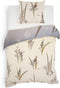 Heckettlane Dekbedovertrek Hamiton - Bedlinnen met Natuur print - 140x220 - Natural - Dekbedhoes van 100% Katoen-Satijn