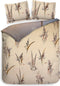 Heckettlane Dekbedovertrek Hamiton - Bedlinnen met Natuur print - 140x220 - Natural - Dekbedhoes van 100% Katoen-Satijn