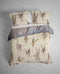 Heckettlane Dekbedovertrek Hamiton - Bedlinnen met Natuur print - 200x220 - Natural - Dekbedhoes van 100% Katoen-Satijn