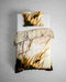 Heckettlane Dekbedovertrek Hamiton - Bedlinnen met Natuur print - 260x220 - Natural - Dekbedhoes van 100% Katoen-Satijn