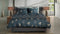 Heckettlane Dekbedovertrek Holly - Bedlinnen met Bladeren print - 200x220 - Blauw - Dekbedhoes van 100% Katoen-Satijn