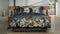 Heckettlane Dekbedovertrek Holly - Bedlinnen met Bladeren print - 200x220 - Blauw - Dekbedhoes van 100% Katoen-Satijn