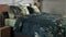 Heckettlane Dekbedovertrek Holly - Bedlinnen met Bladeren print - 200x220 - Blauw - Dekbedhoes van 100% Katoen-Satijn