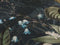 Heckettlane Dekbedovertrek Holly - Bedlinnen met Bladeren print - 260x220 - Blauw - Dekbedhoes van 100% Katoen-Satijn