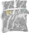 Heckettlane Dekbedovertrek Hudson - Bedlinnen met Ruiten print - 240x220 - Grijs - Dekbedhoes van 100% Katoen-Twill