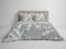 Heckettlane Dekbedovertrek Hudson - Bedlinnen met Ruiten print - 240x220 - Grijs - Dekbedhoes van 100% Katoen-Twill