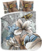 Heckettlane Dekbedovertrek Hudson - Bedlinnen met Ruiten print - 200x220 - Grijs - Dekbedhoes van 100% Katoen-Twill