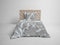 Heckettlane Dekbedovertrek Hudson - Bedlinnen met Ruiten print - 140x220 - Grijs - Dekbedhoes van 100% Katoen-Twill
