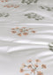 Heckettlane Dekbedovertrek Ida - Bedlinnen met Bloemen print - 200x220 - Wit - Dekbedhoes van 100% Katoen-Satijn