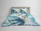 Heckettlane Dekbedovertrek Jaron - Bedlinnen met Natuur print - 260x220 - Blauw - Dekbedhoes van 100% Katoen-Satijn