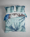 Heckettlane Dekbedovertrek Jaron - Bedlinnen met Natuur print - 260x220 - Blauw - Dekbedhoes van 100% Katoen-Satijn