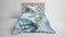 Heckettlane Dekbedovertrek Jaron - Bedlinnen met Natuur print - 140x220 - Blauw - Dekbedhoes van 100% Katoen-Satijn