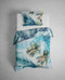 Heckettlane Dekbedovertrek Jaron - Bedlinnen met Natuur print - 260x220 - Blauw - Dekbedhoes van 100% Katoen-Satijn