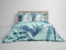 Heckettlane Dekbedovertrek Jaron - Bedlinnen met Natuur print - 260x220 - Blauw - Dekbedhoes van 100% Katoen-Satijn
