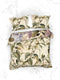 Heckettlane Dekbedovertrek Jazmin - Bedlinnen met Bloemen print - 140x220 - Groen - Dekbedhoes van 100% Katoen-Satijn