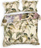 Heckettlane Dekbedovertrek Jazmin - Bedlinnen met Bloemen print - 140x220 - Groen - Dekbedhoes van 100% Katoen-Satijn