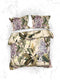 Heckettlane Dekbedovertrek Jazmin - Bedlinnen met Bloemen print - 140x220 - Groen - Dekbedhoes van 100% Katoen-Satijn