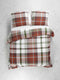 Heckettlane Dekbedovertrek Kabil - Bedlinnen met Strepen print - 240x220 - Multi - Dekbedhoes van 100% Katoen-Flanel