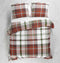 Heckettlane Dekbedovertrek Kabil - Bedlinnen met Strepen print - 240x220 - Multi - Dekbedhoes van 100% Katoen-Flanel
