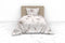 Heckettlane Dekbedovertrek Kos - Bedlinnen met print - 140x220 - Natural - Dekbedhoes van 100% Katoen-Satijn