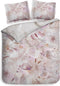 Heckettlane Dekbedovertrek Kos - Bedlinnen met print - 140x220 - Natural - Dekbedhoes van 100% Katoen-Satijn