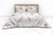 Heckettlane Dekbedovertrek Kos - Bedlinnen met print - 140x220 - Natural - Dekbedhoes van 100% Katoen-Satijn