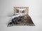 Heckettlane Dekbedovertrek Laurien - Bedlinnen met Natuur print - 260x220 - Grijs - Dekbedhoes van 100% Katoen-Twill