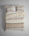 Heckettlane Dekbedovertrek Linna - Bedlinnen met print - 240x220 - Beige - Dekbedhoes van 100% Katoen-Twill