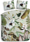 Heckettlane Dekbedovertrek Livia - Bedlinnen met Bloemen print - 140x220 - Groen - Dekbedhoes van Bamboe & Satijn