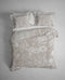 Heckettlane Dekbedovertrek Malthe - Bedlinnen met Natuur print - 260x220 - Taupe - Dekbedhoes van 100% Katoen-Satijn