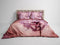 Heckettlane Dekbedovertrek Marty - Bedlinnen met Natuur print - 260x220 - Roze - Dekbedhoes van 100% Katoen-Satijn