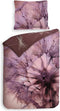 Heckettlane Dekbedovertrek Marty - Bedlinnen met Natuur print - 260x220 - Roze - Dekbedhoes van 100% Katoen-Satijn