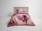 Heckettlane Dekbedovertrek Marty - Bedlinnen met Natuur print - 260x220 - Roze - Dekbedhoes van 100% Katoen-Satijn
